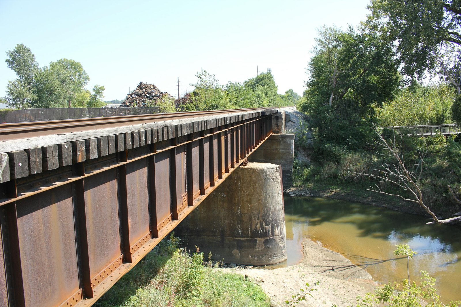 Looking east